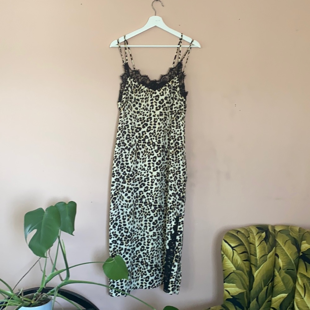 VINTAGE JUICY COUTURE leopard print dress